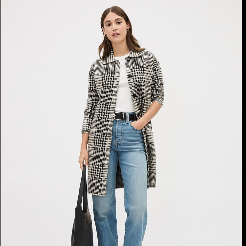 RW&CO. Long Patterned Button-down Cardigan